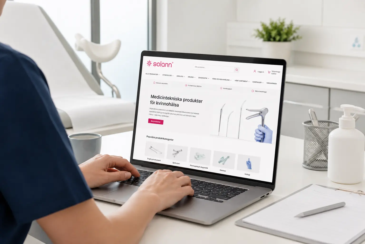 Beställning via Solanns webbutik