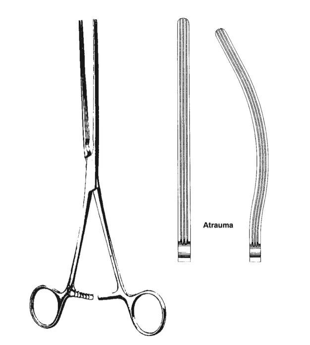 Tarmtång Atraumatisk, Kocher