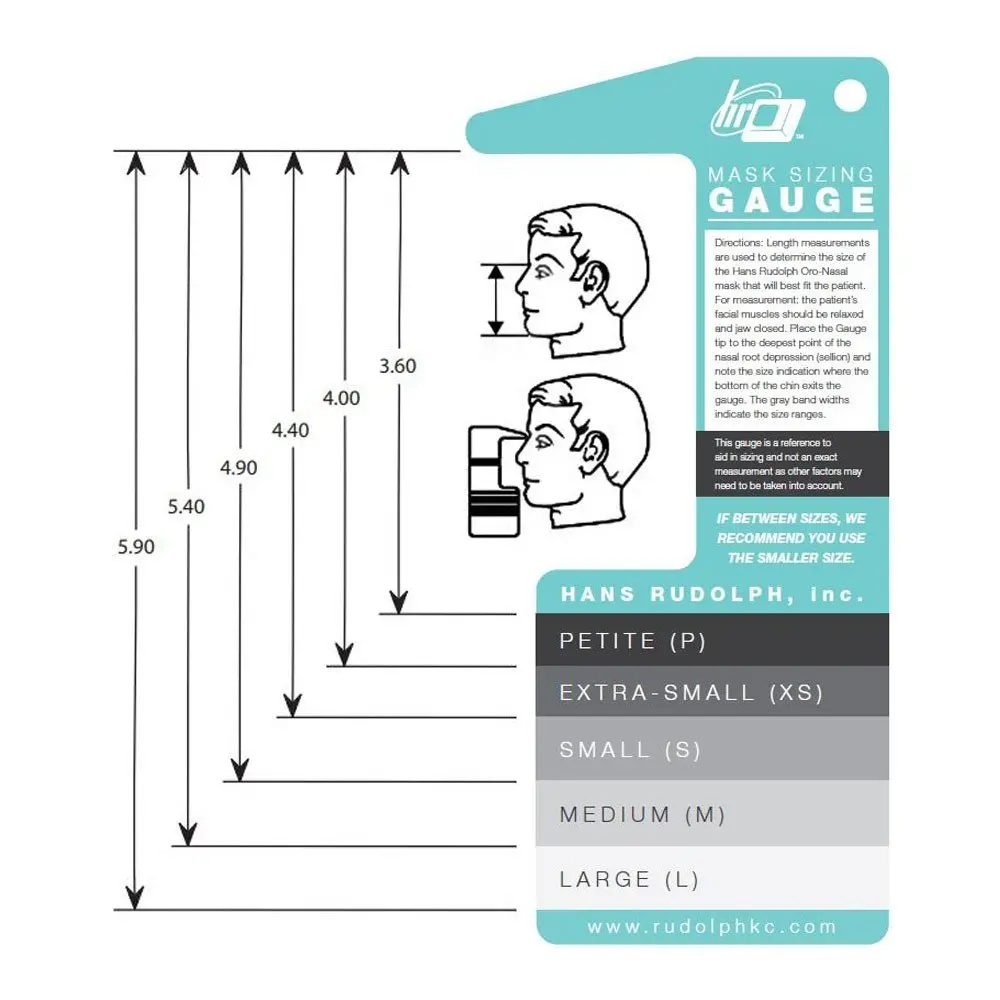 Hans Rudolph Storleksguide för V2 Helmask