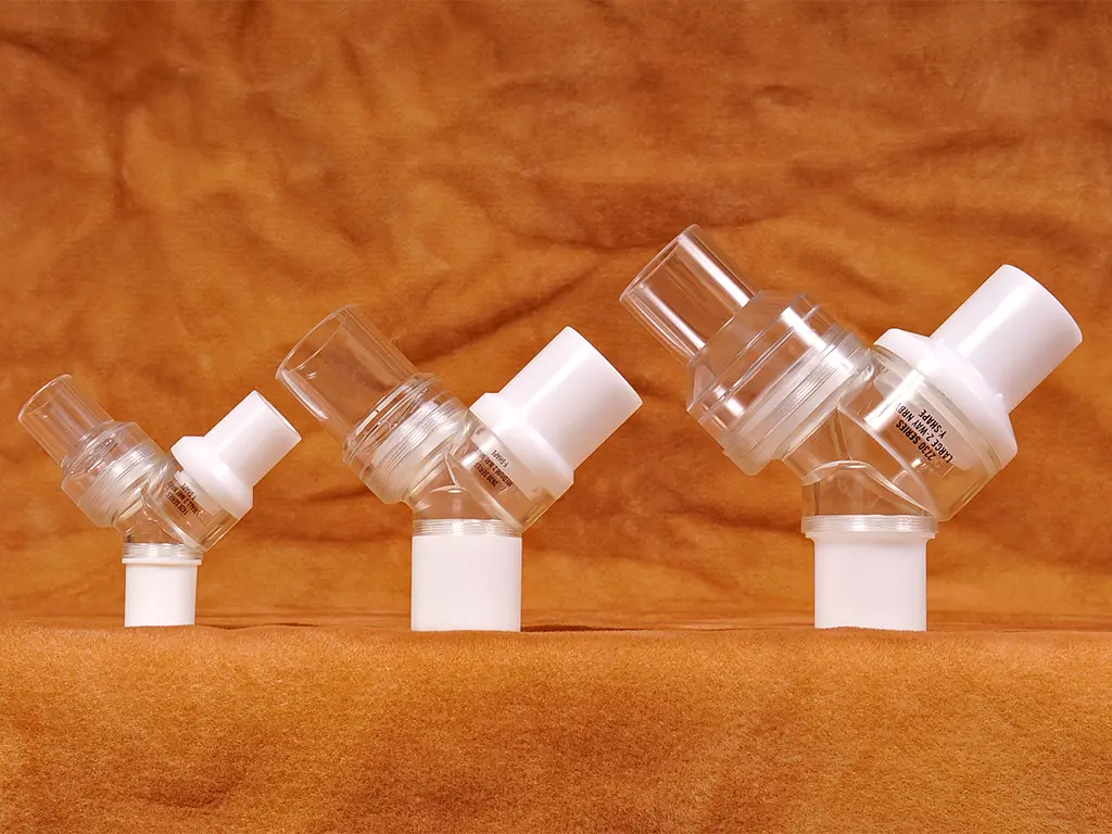 Andningsventil med salivsamlare, 2-vägs