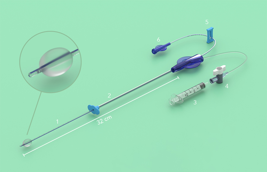 Softinjector kateter