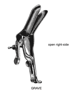 Spekulum, Graves (Öppen) 