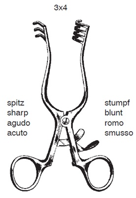 Retraktor Weitlander 2x3