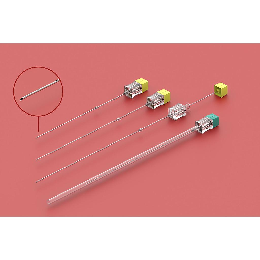 Amniocent - Amniocentesis nål för fostervattenprov (med dubbel referensmarkering)