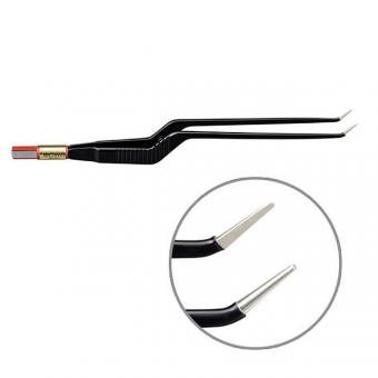 Bipolär flergångspincett NON-Stick-Gold (bajonett & vinklad)