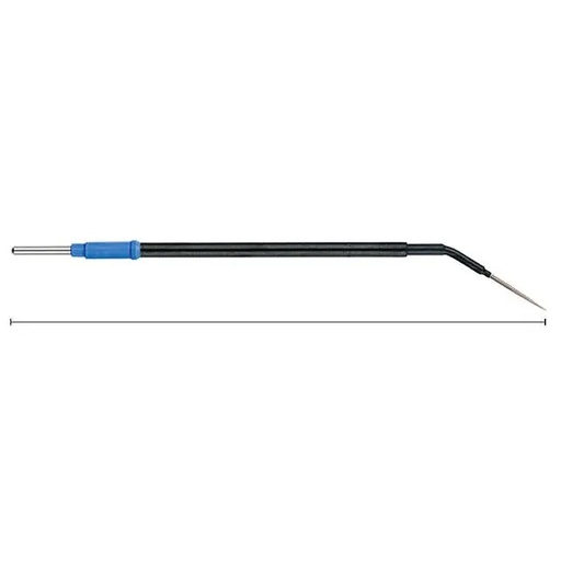[BOW530-122] Nålelektrod, 132mm böjd, isolerad Flergångs