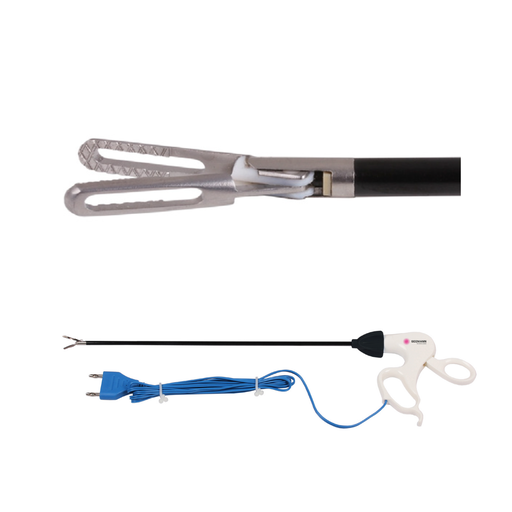 [SEE_ST-99-031] Bipolär Laparoskopisk tång, 33 cm, engångs (Fenestrerad)